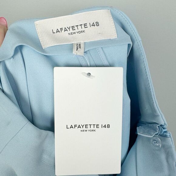 LAFAYETTE 148 | NEW Aerial Blue High Waisted Silk Blend Maxi Skirt Women’s 0 - Picture 12 of 16